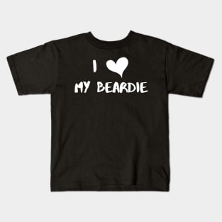 I Love My Beardie Kids T-Shirt